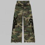 Dlux flared joggers camouflage