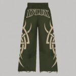 Dlux flared joggers green